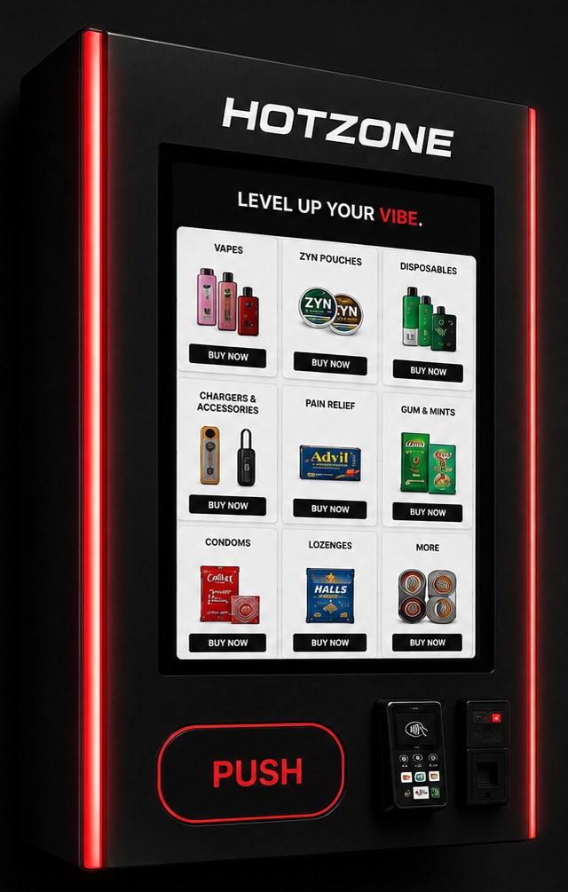 HOTZONE Slim Wall wall-mounted vending machine