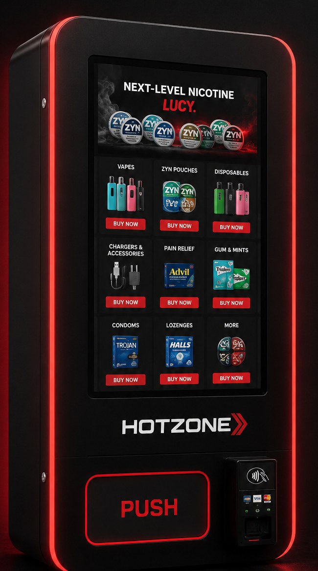 HOTZONE WeatherWall wall-mounted vending machine